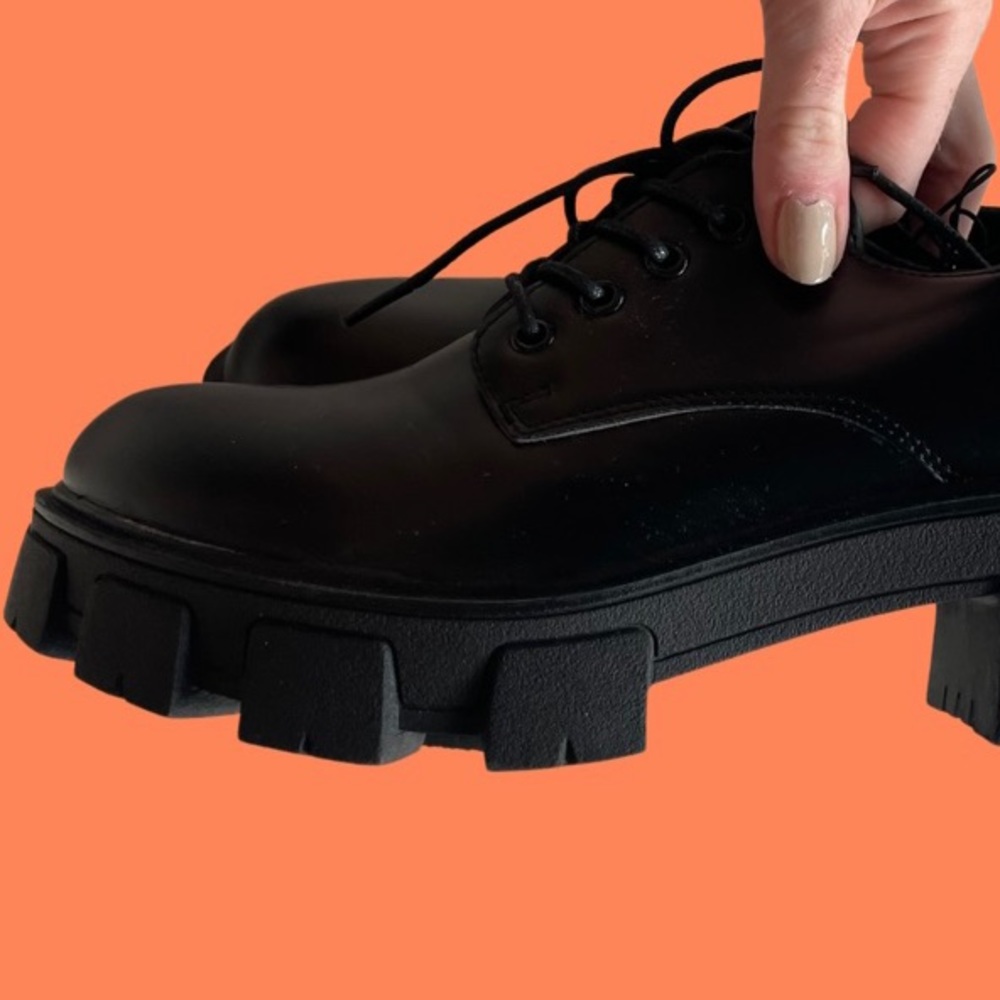 NEW black Platform Loafers